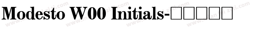 Modesto W00 Initials字体转换